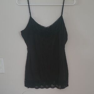 Maurices Black Camisole with Lace Detail